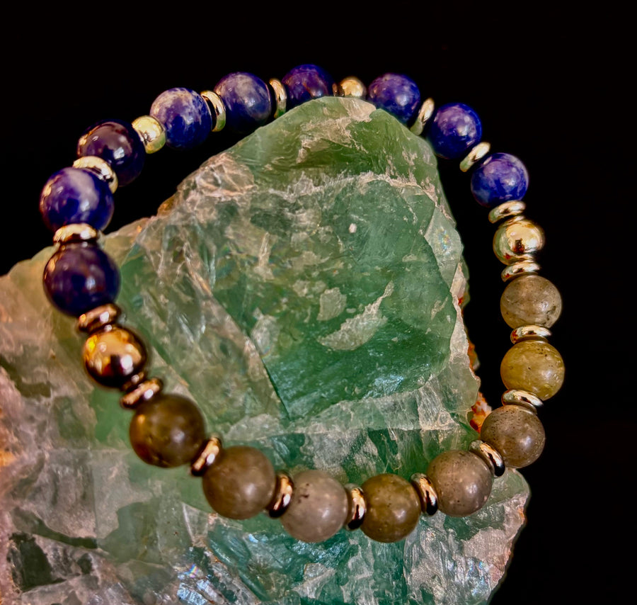 Sodalite & Labradorite Energy Bracelet – Confidence, Clarity & Protection
