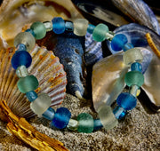 Coastal Tide Recycled Glass Bracelet