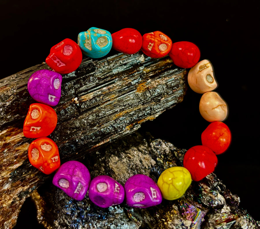 Corazón Calavera Energy Bracelet
