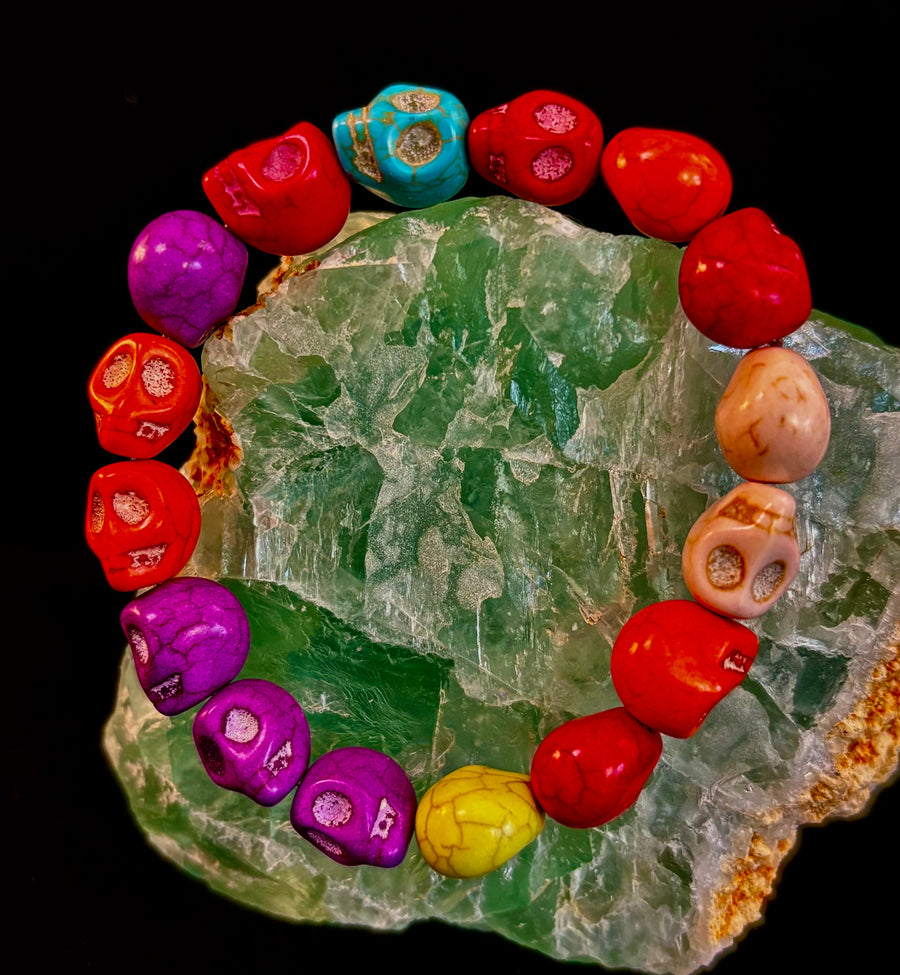 Corazón Calavera Energy Bracelet