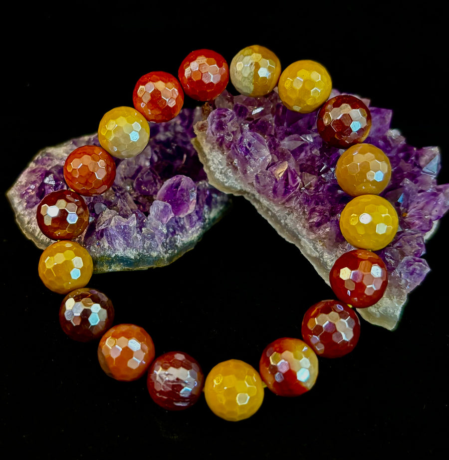 Mystic Mookaite Glam Energy Bracelet (For smaller wrists, available in 3 bead sizes!)
