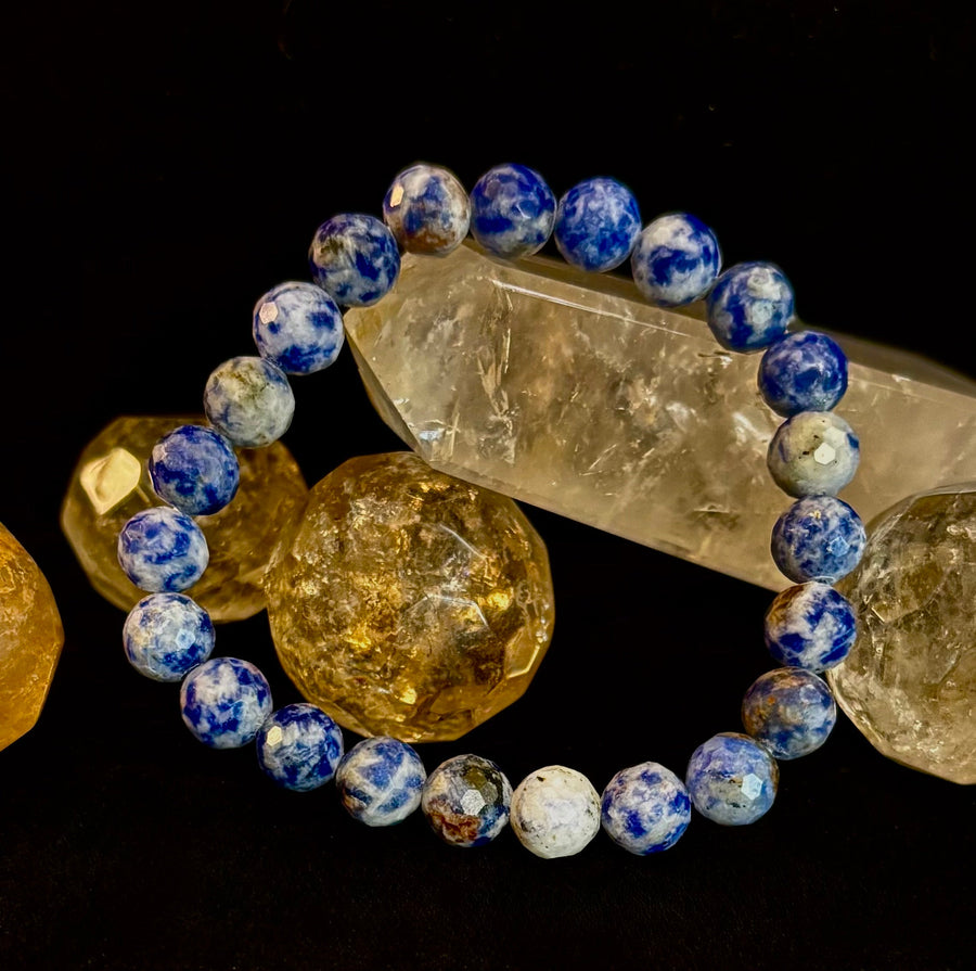 Ocean Stone Blue Spot Jasper Bracelet