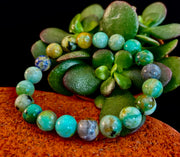 Verdant Soul – Chrysocolla Bracelet (Smaller Wrists)
