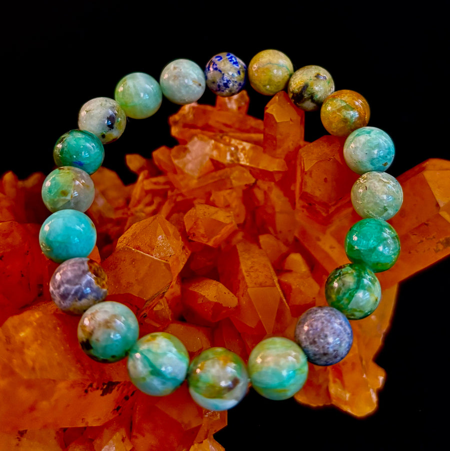 Verdant Soul – Chrysocolla Bracelet (Smaller Wrists)