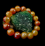 Creamy Golden Topaz Faceted Agate Bracelet