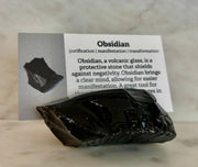 Natural Crystal Card Holder - Raw Crystal Business Card or Card Display (Various Stone Choices)