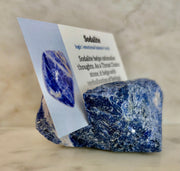 Natural Crystal Card Holder - Raw Crystal Business Card or Card Display (Various Stone Choices)
