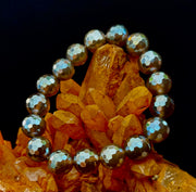Champagne Glow Faceted Agate Bracelet