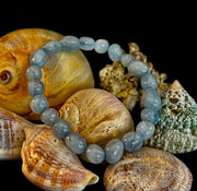 Ocean Whisper Natural Aquamarine Tumbled Bracelet