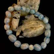 Ocean Whisper Natural Aquamarine Tumbled Bracelet