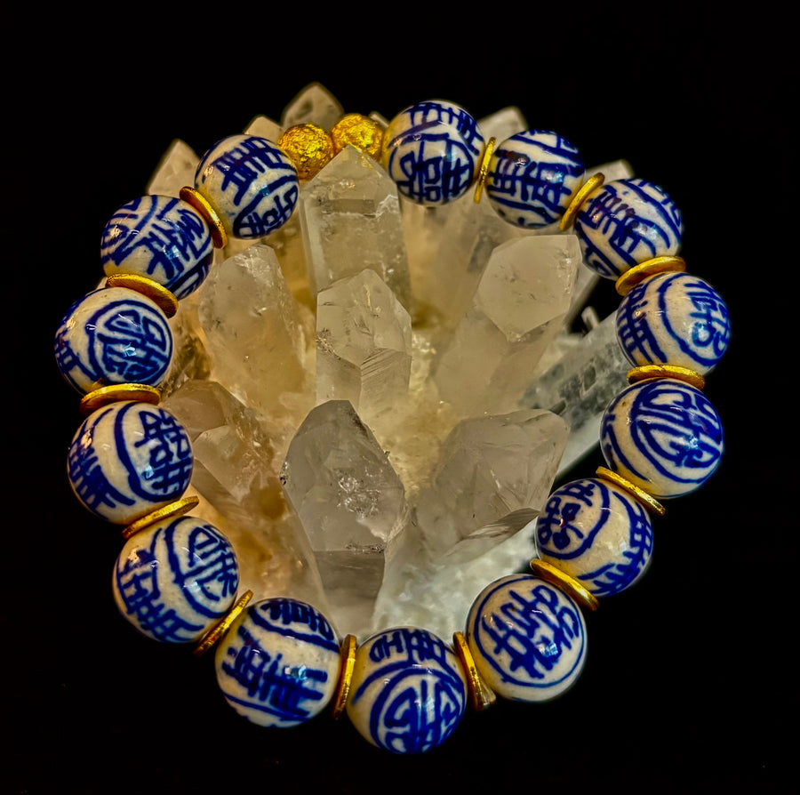 Blue Willow Chinoiserie Bracelet