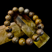 Grass Flower Jasper Bracelet – 10mm | Small–Medium (6.5"–7")