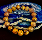 Grass Flower Jasper Bracelet – 10mm | Small–Medium (6.5"–7")