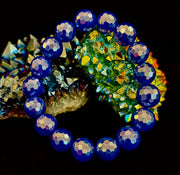 Disco Blue Agate Bracelet