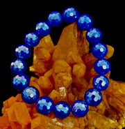 Disco Blue Agate Bracelet