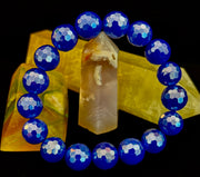Disco Blue Agate Bracelet