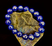 Disco Blue Agate Bracelet
