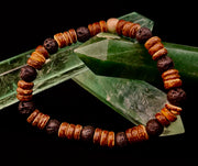 Rooted Journey Wooden Bracelet (8" for Large Wrists)