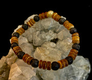 Rooted Journey Wooden Bracelet (8" for Large Wrists)