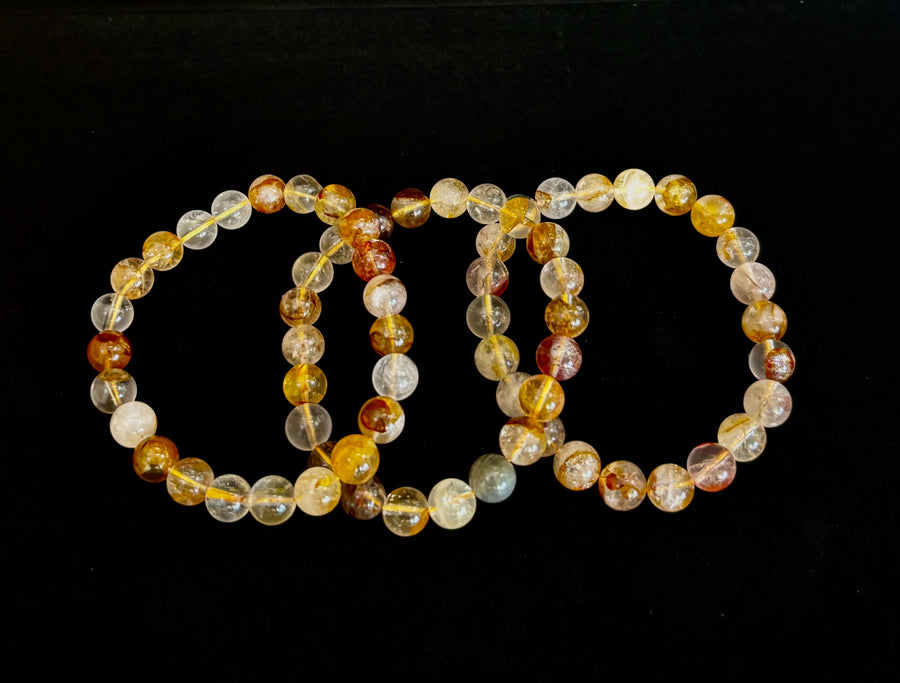 Golden Healer Quartz Bracelet – 8mm Natural Crystal - Energy Healing, Alignment & Manifestation
