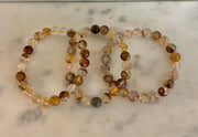 Golden Healer Quartz Bracelet – 8mm Natural Crystal - Energy Healing, Alignment & Manifestation