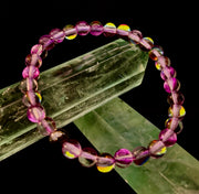 Prism of Possibility - Purple Aura Quartz Bracelet