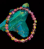 Prism of Possibility - Purple Aura Quartz Bracelet