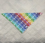 Rainbow Snowflake Sweater Bandana