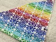 Rainbow Snowflake Sweater Bandana