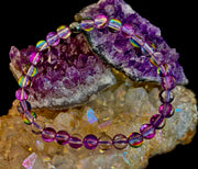 Prism of Possibility - Purple Aura Quartz Bracelet