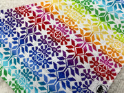 Rainbow Snowflake Sweater Bandana