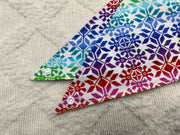 Rainbow Snowflake Sweater Bandana