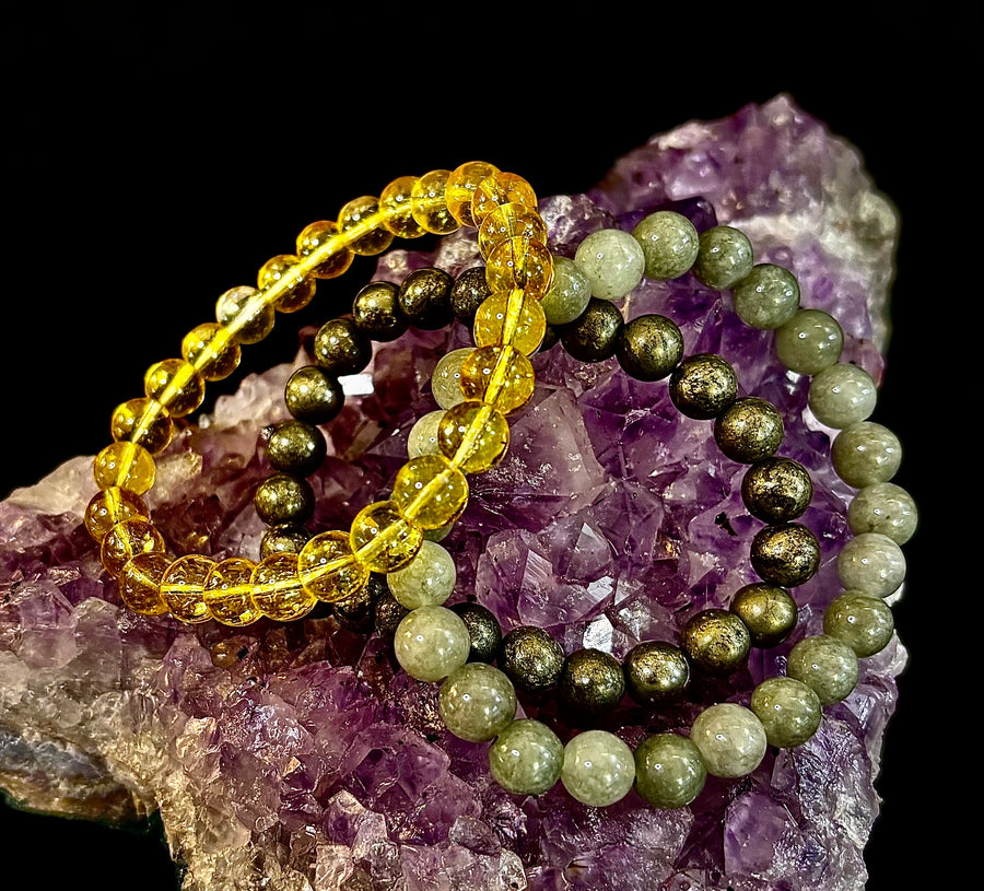 ✨ Abundance & Prosperity Intention Bracelet Set