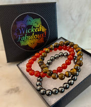 💪 Confidence & Courage Intention Bracelet Set