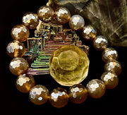 I Feel So Free - Mystic Agate 12mm Faceted Bracelet