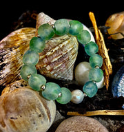 🌊 African Sea Glass Collection - Handcrafted African Fused Glass Bracelets