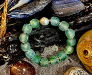 🌊 African Sea Glass Collection - Handcrafted African Fused Glass Bracelets