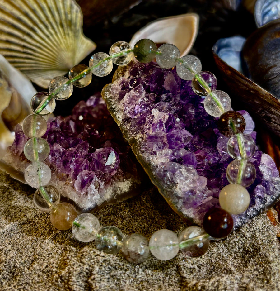 Garden Within Bracelet - Garden Quartz (Lodolite) Bracelet