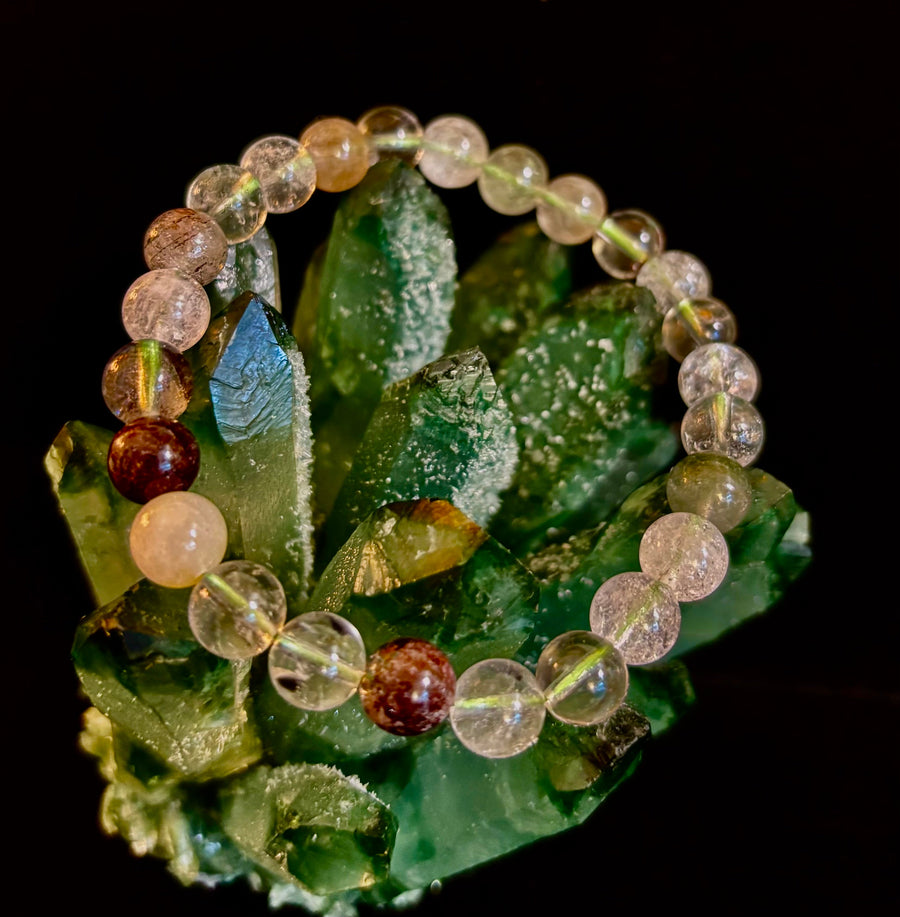 Garden Within Bracelet - Garden Quartz (Lodolite) Bracelet
