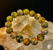 🐝 Bumble Bee Jasper Statement Bracelet – Rare Natural Gemstone | Limited Supply | Three Bead Sizes