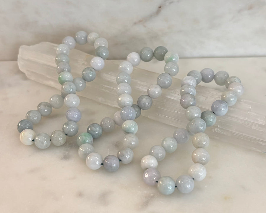 🌿 New Horizons - Natural Burma Jade (Jadeite) 8mm Stretch Bracelet