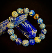 Atlantic Tide Blue Imperial Jasper Bracelet (12mm)