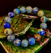 Atlantic Tide Blue Imperial Jasper Bracelet (12mm)