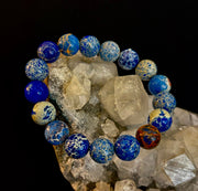 Atlantic Tide Blue Imperial Jasper Bracelet (12mm)