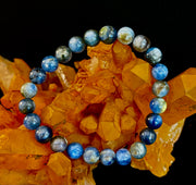 Reiki-Infused Blue Kyanite Bracelet for Clear Communication, High Vibration & Alignment (8mm)
