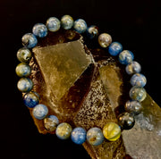 Reiki-Infused Blue Kyanite Bracelet for Clear Communication, High Vibration & Alignment (8mm)