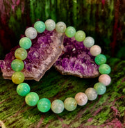 Reiki-Infused Chrysoprase Gemstone Bracelet for Heart Healing, Joy & Abundance (8mm)