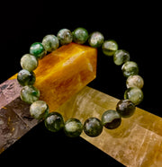 Green Lepidolite Mica Gemstone Bracelet — Peace, Heart Renewal & Emotional Balance