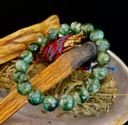 Green Lepidolite Mica Gemstone Bracelet — Peace, Heart Renewal & Emotional Balance