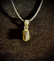 Raw Moldavite Pendant Necklace - Cosmic Transformation